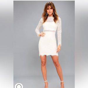 White Long Sleeve Dress